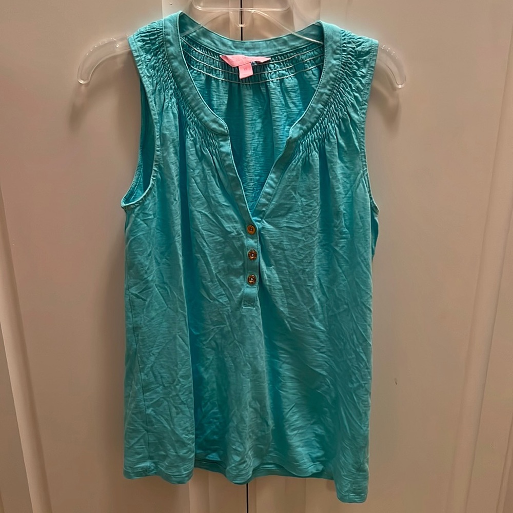 Lilly Pulitzer Essie Tank Top Blue Size XS